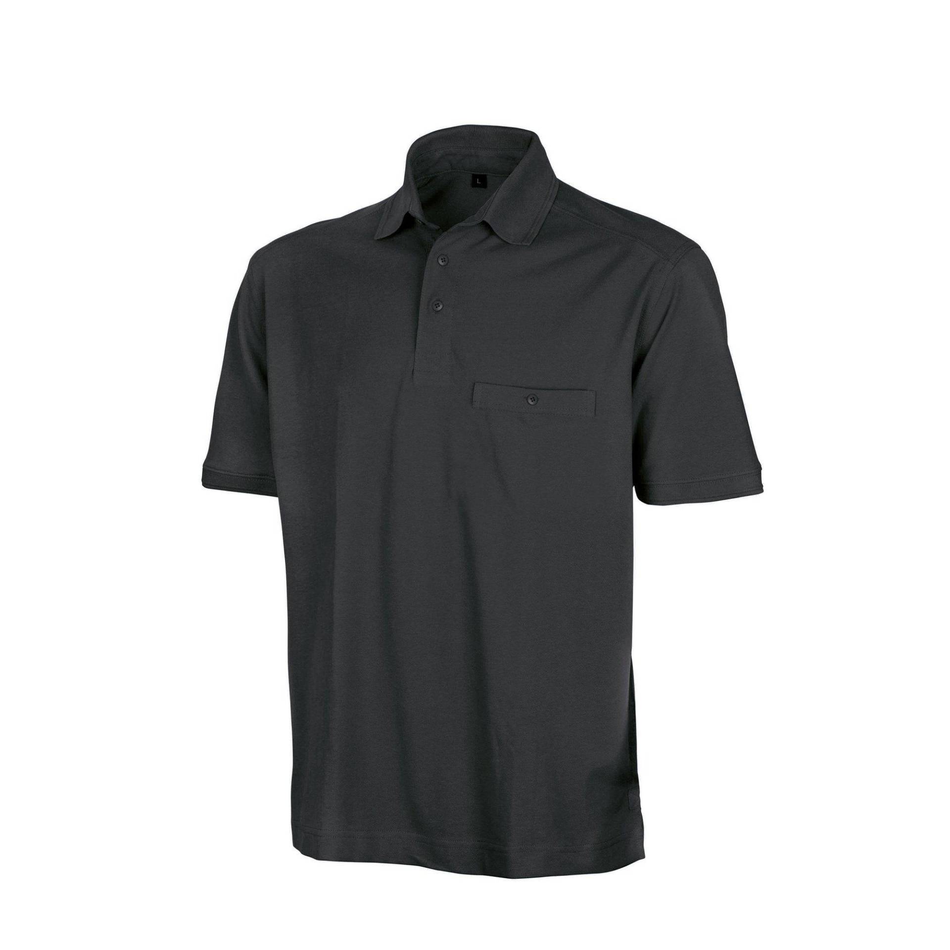 Result - WorkGuard Apex Kurzarm Polo Shirt, für Herren, Schwarz, Größe 4XL von Result