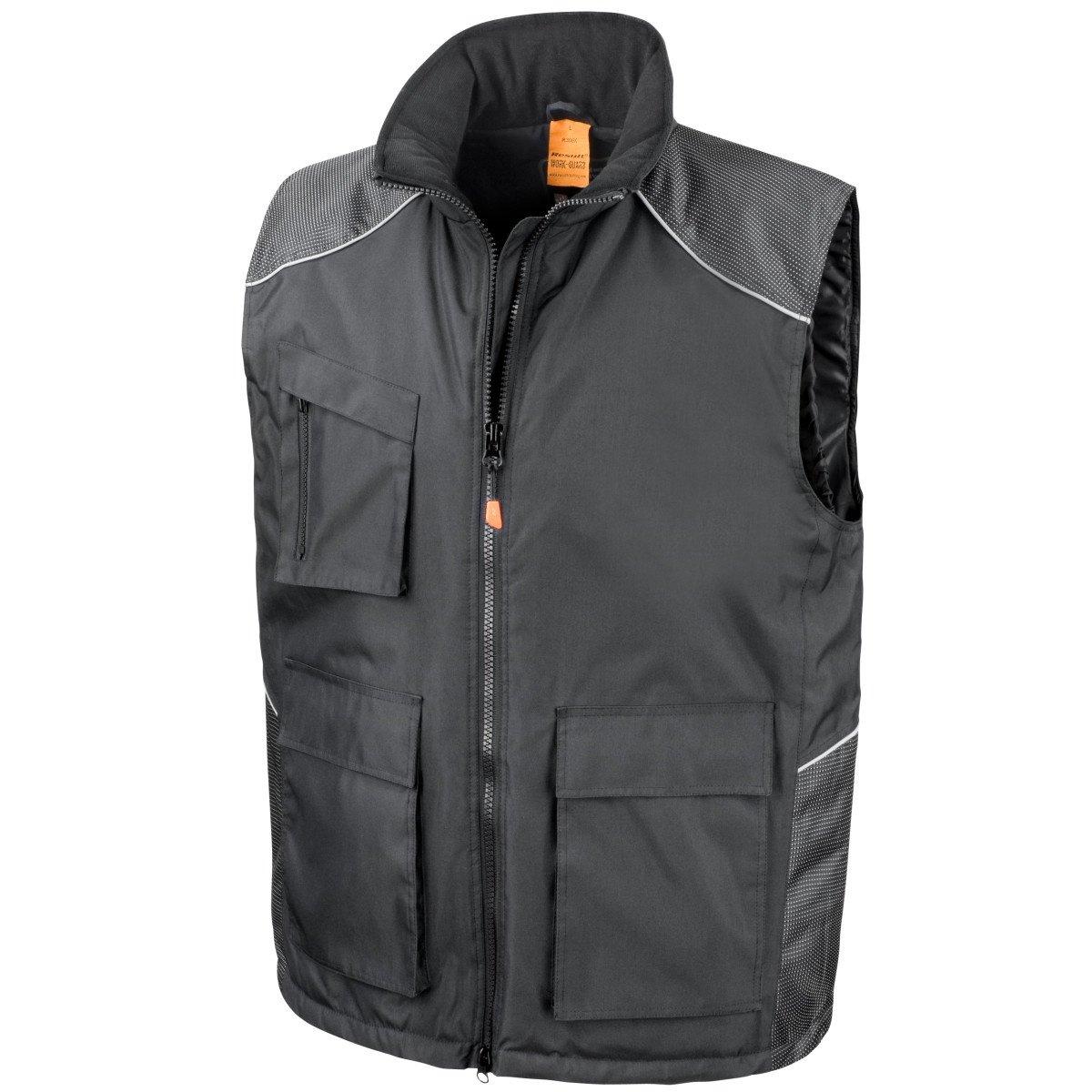 Result - WorkGuard Vostex Bodywarmer Weste Arbeitsweste, für Damen, Schwarz, Größe L von Result