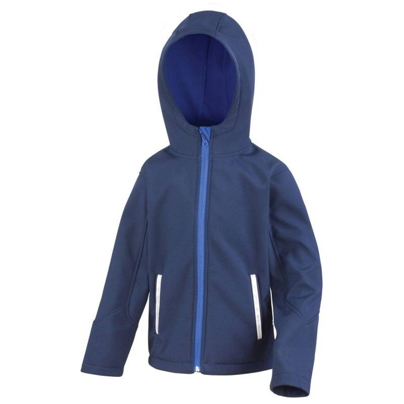 Result - Core Junior SoftshellJacke mit Kapuze, 9-10A, Marine von Result