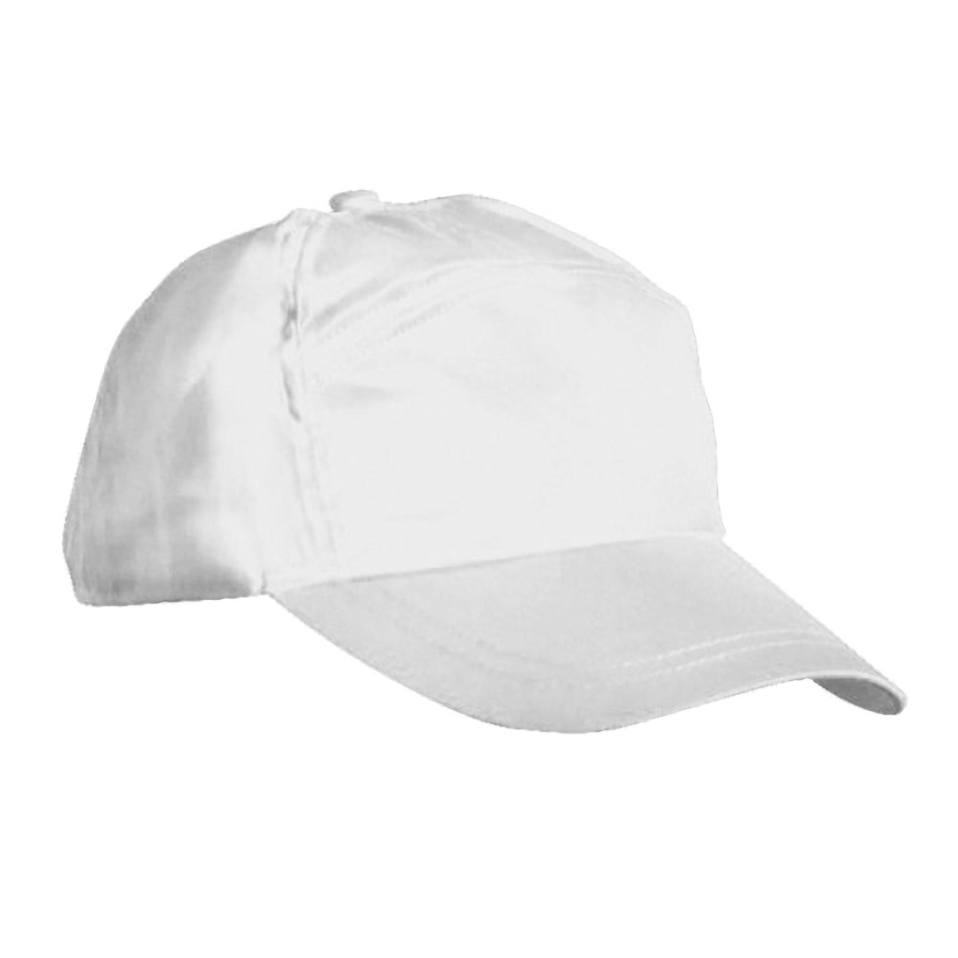 Plain Baseballmütze (2er Pack) Herren Weiss ONE SIZE von Result