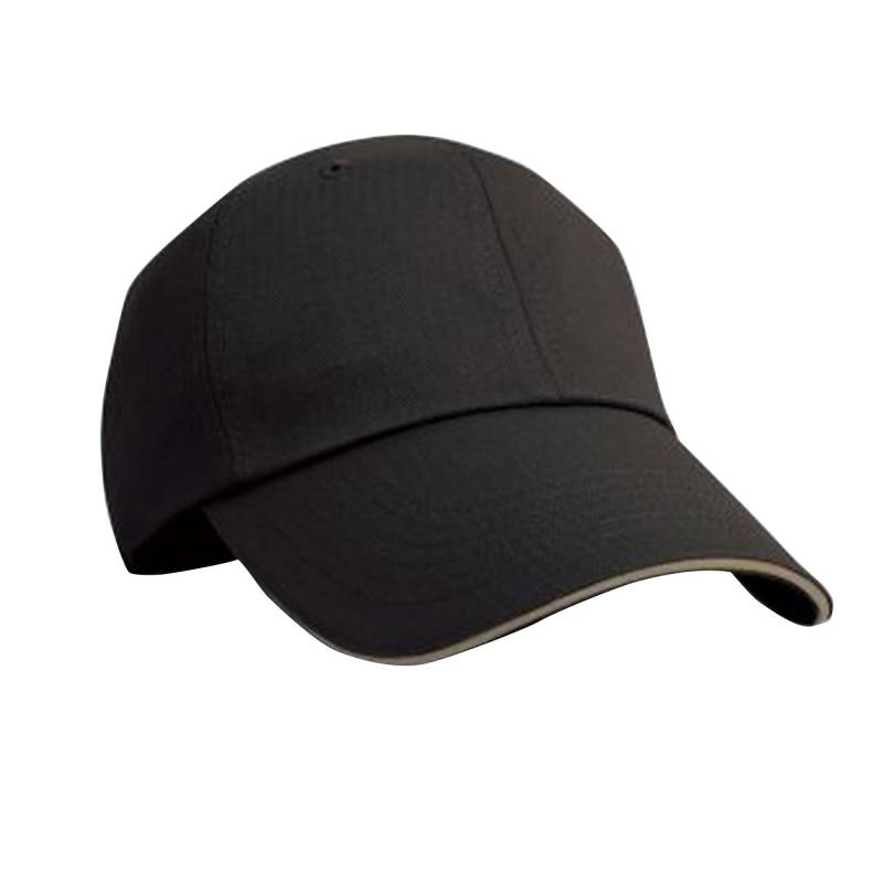 Baseballkappe Mit Kontrastfarben Damen Schwarz ONE SIZE von Result