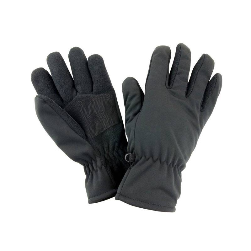 Winter Essentials, Softshell Thermo-handschuhe Herren Schwarz S von Result