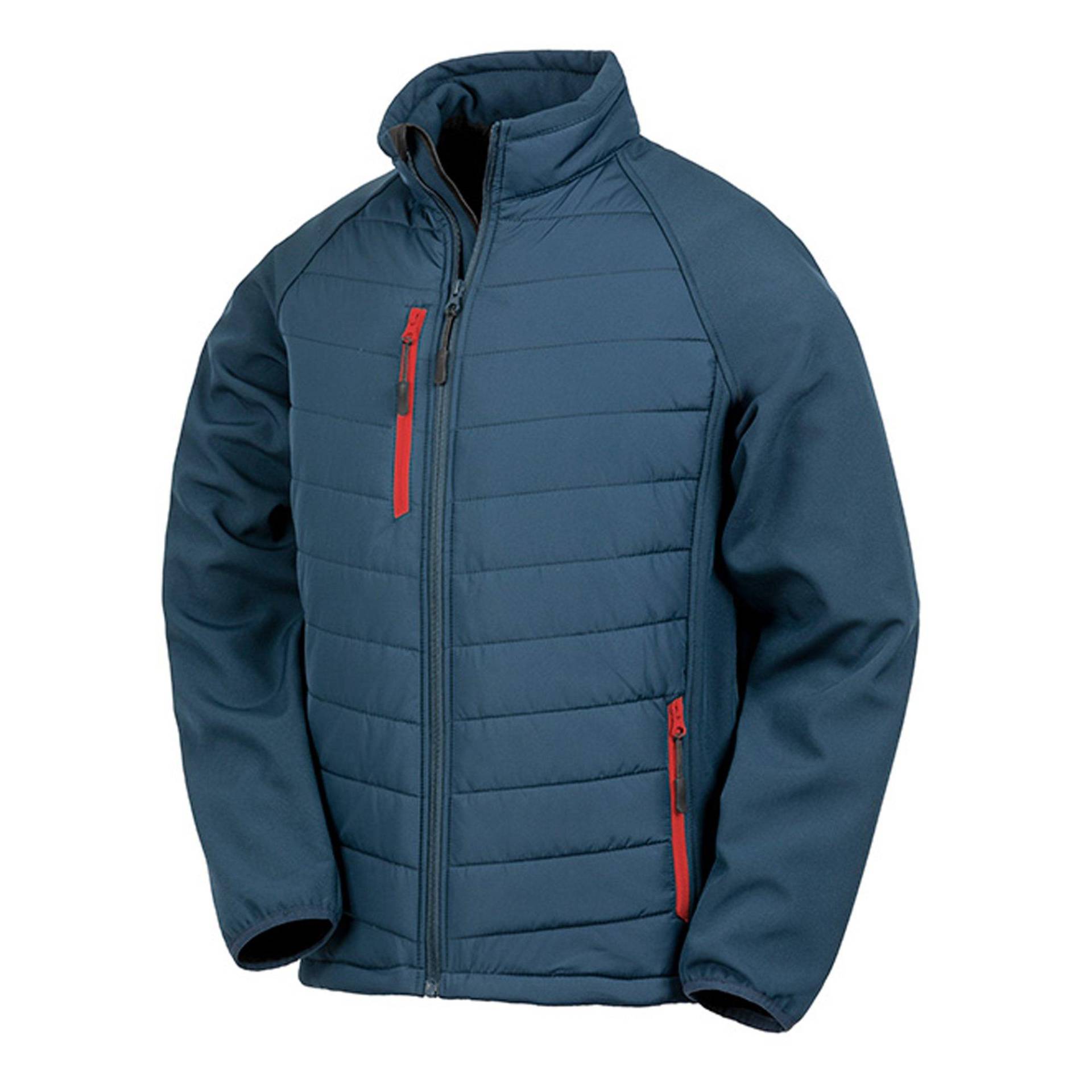 Softshelljacke Compass Gefüttert Herren Marine M von Result