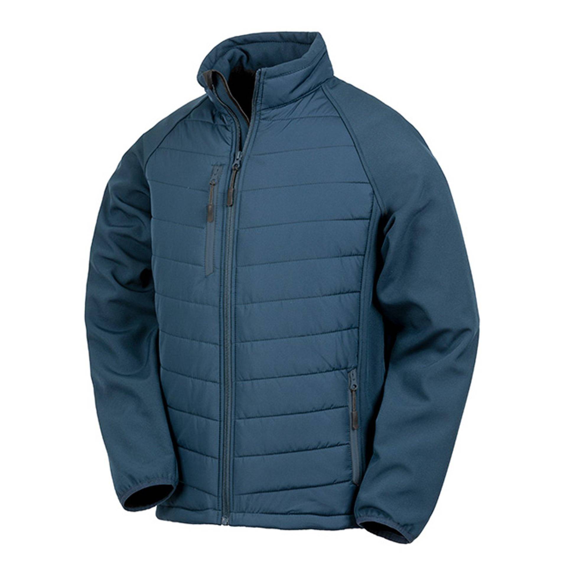 Softshelljacke Compass Gefüttert Herren Marine S von Result