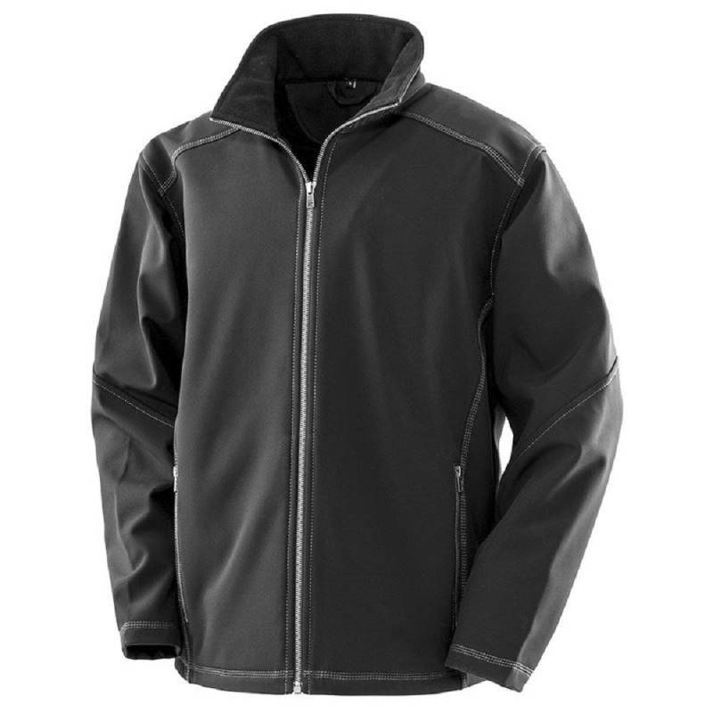 Workguard By Softshelljacke Herren Schwarz 3XL von Result