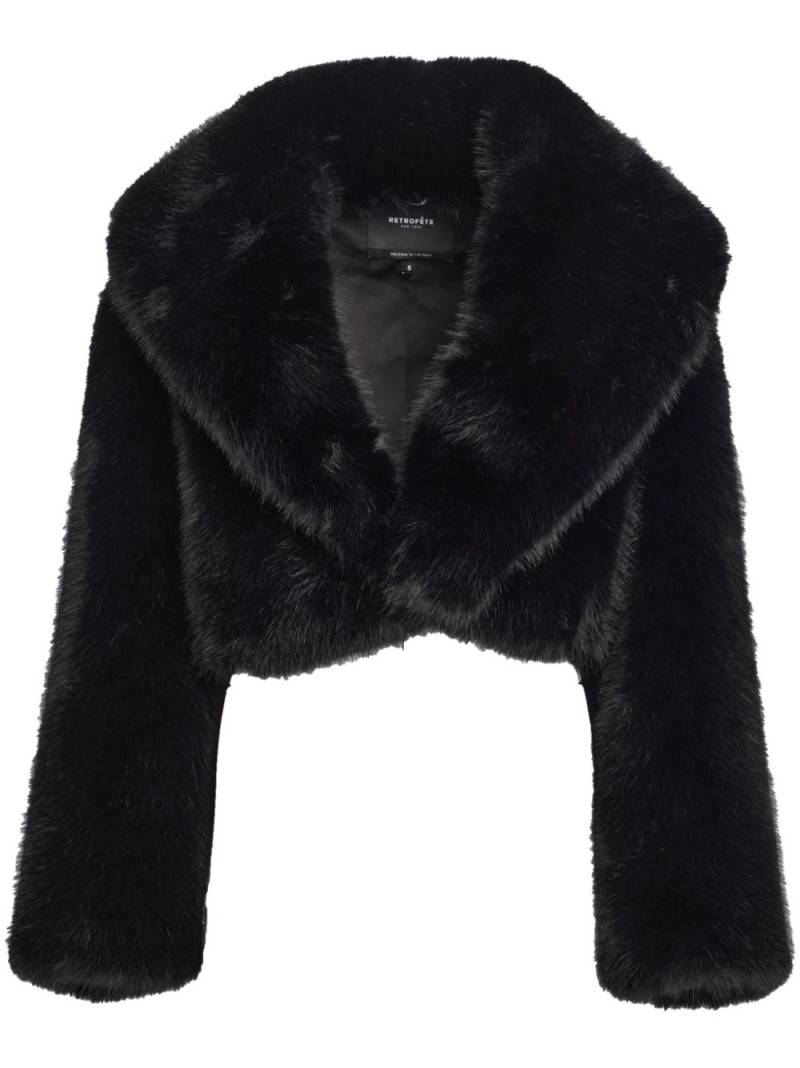 Retrofete Cadence faux-fur jacket - Black von Retrofete