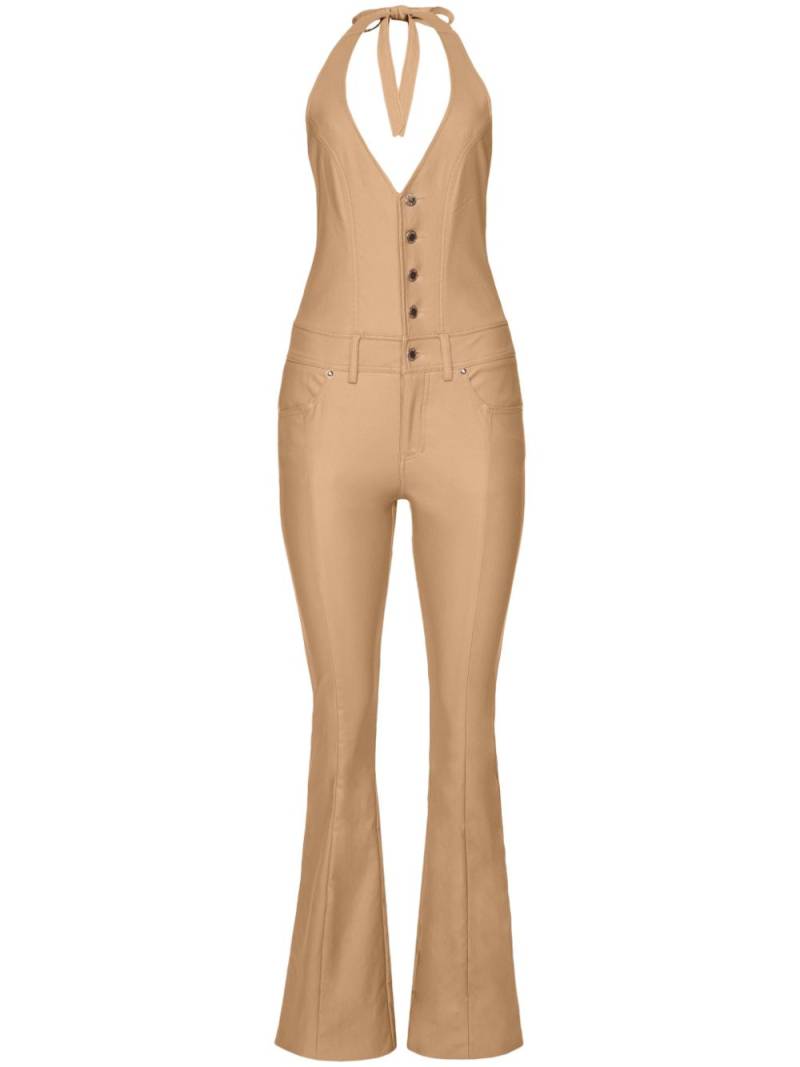 Retrofete Cynthia halterneck jumpsuit - Neutrals von Retrofete