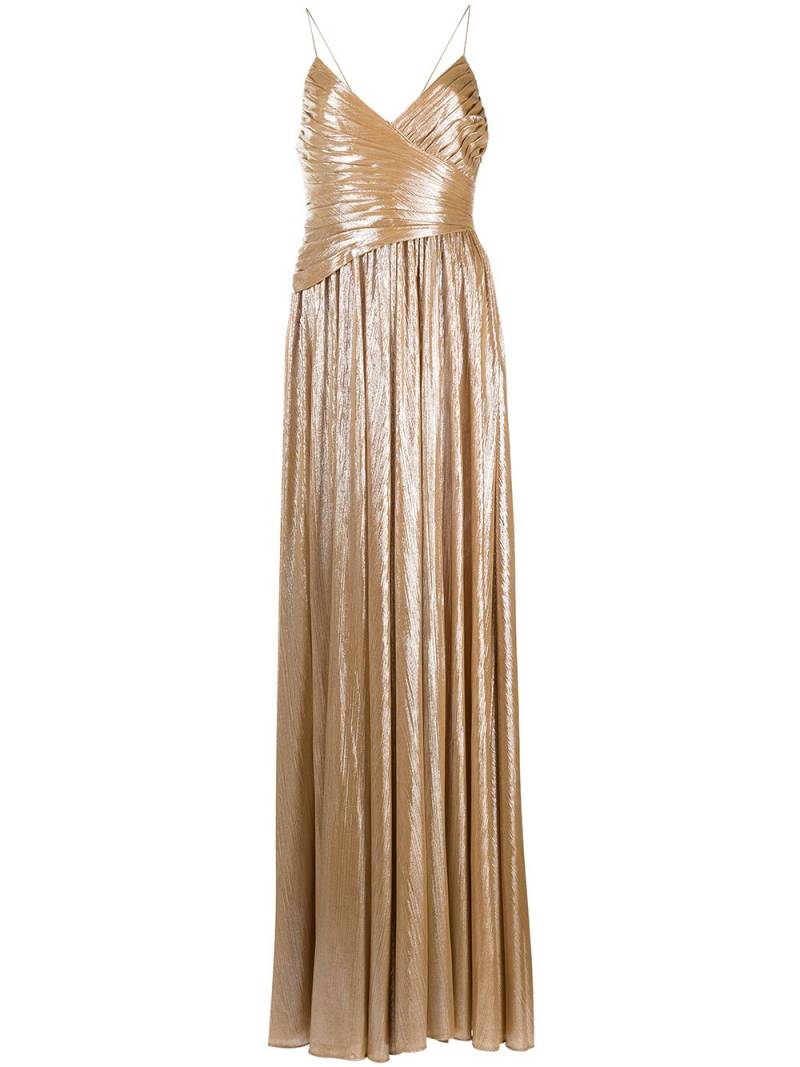 Retrofete Doss pleated gown - Gold von Retrofete