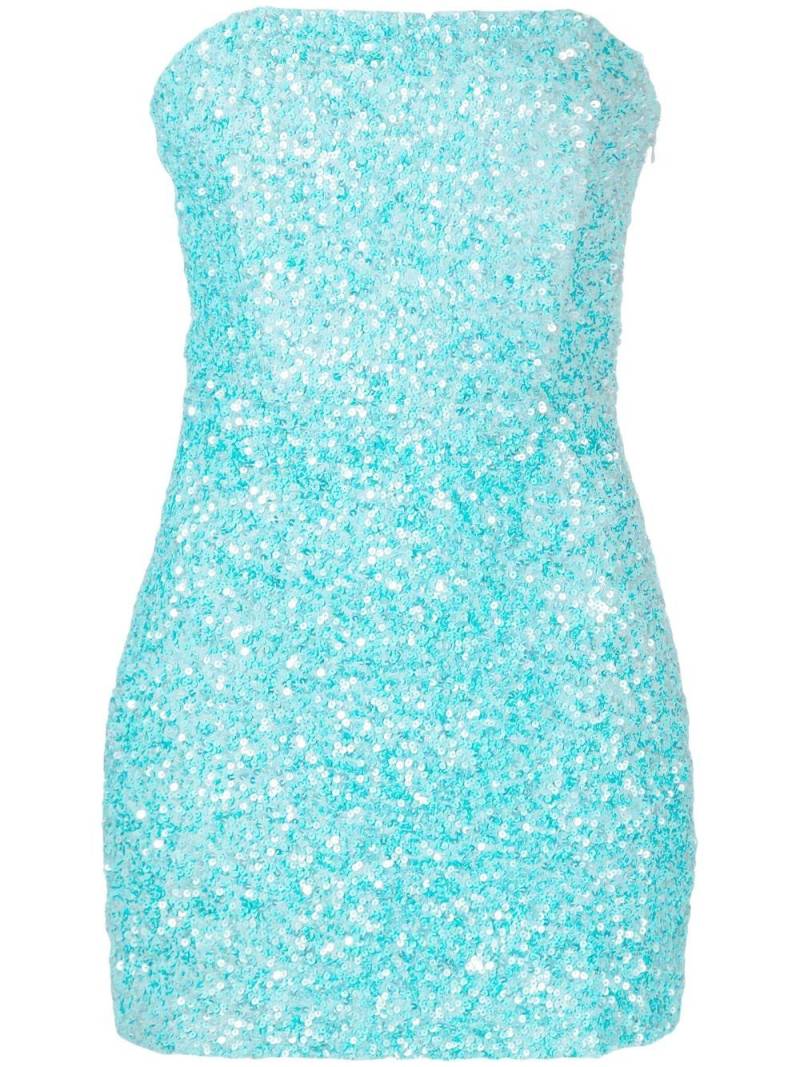 Retrofete Heather sequin-embellished mini dress - Blue von Retrofete