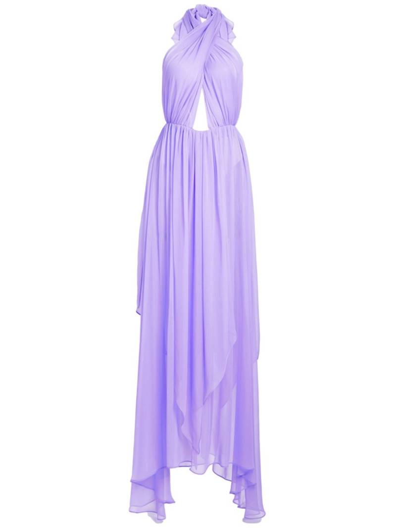 Retrofete Ina halterneck silk dress - Purple von Retrofete