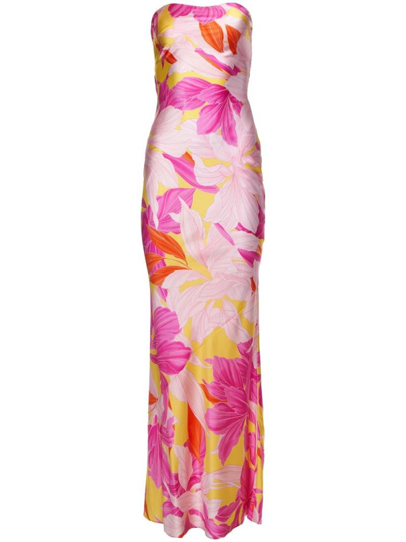 Retrofete Keaton floral-print silk dress - Purple von Retrofete