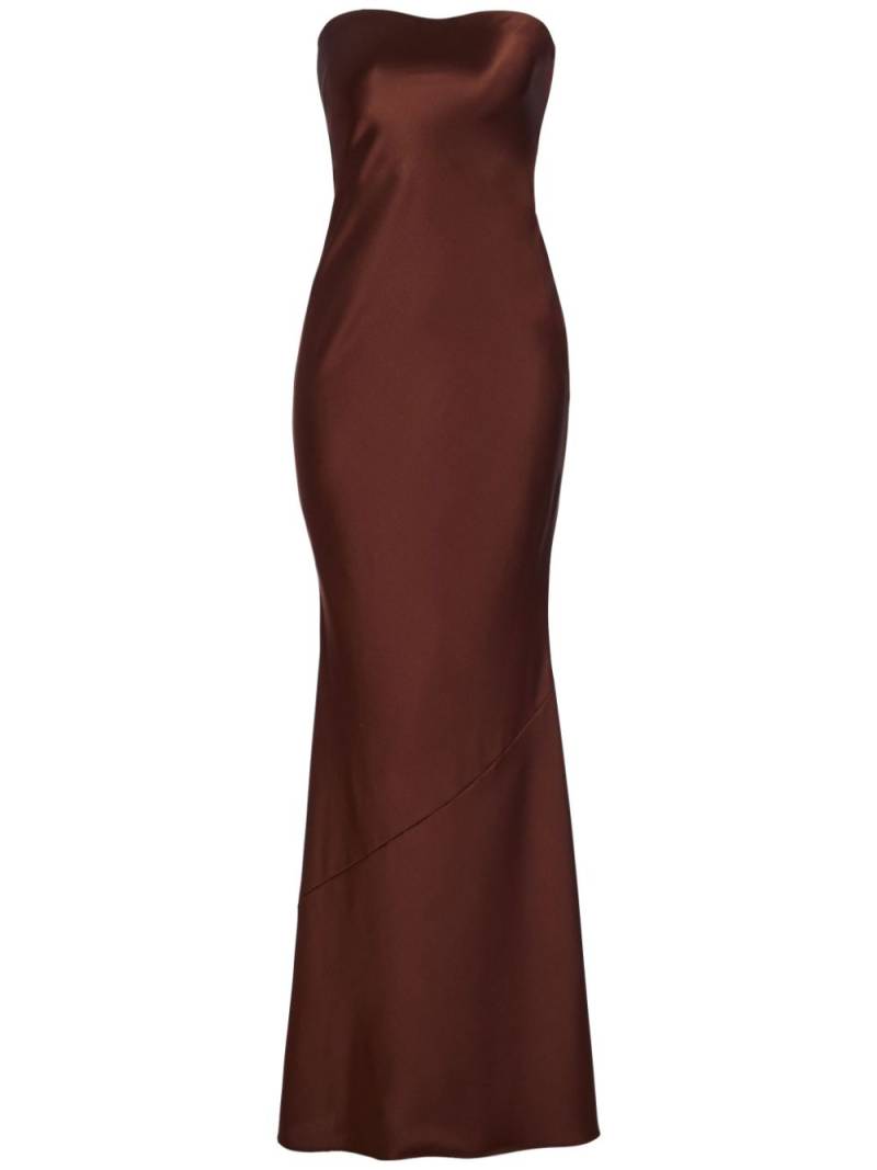 Retrofete Keaton silk dress - Brown von Retrofete