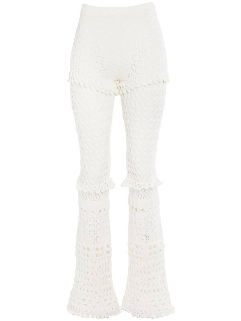 Retrofete Kyla crochet-knit trousers - White von Retrofete