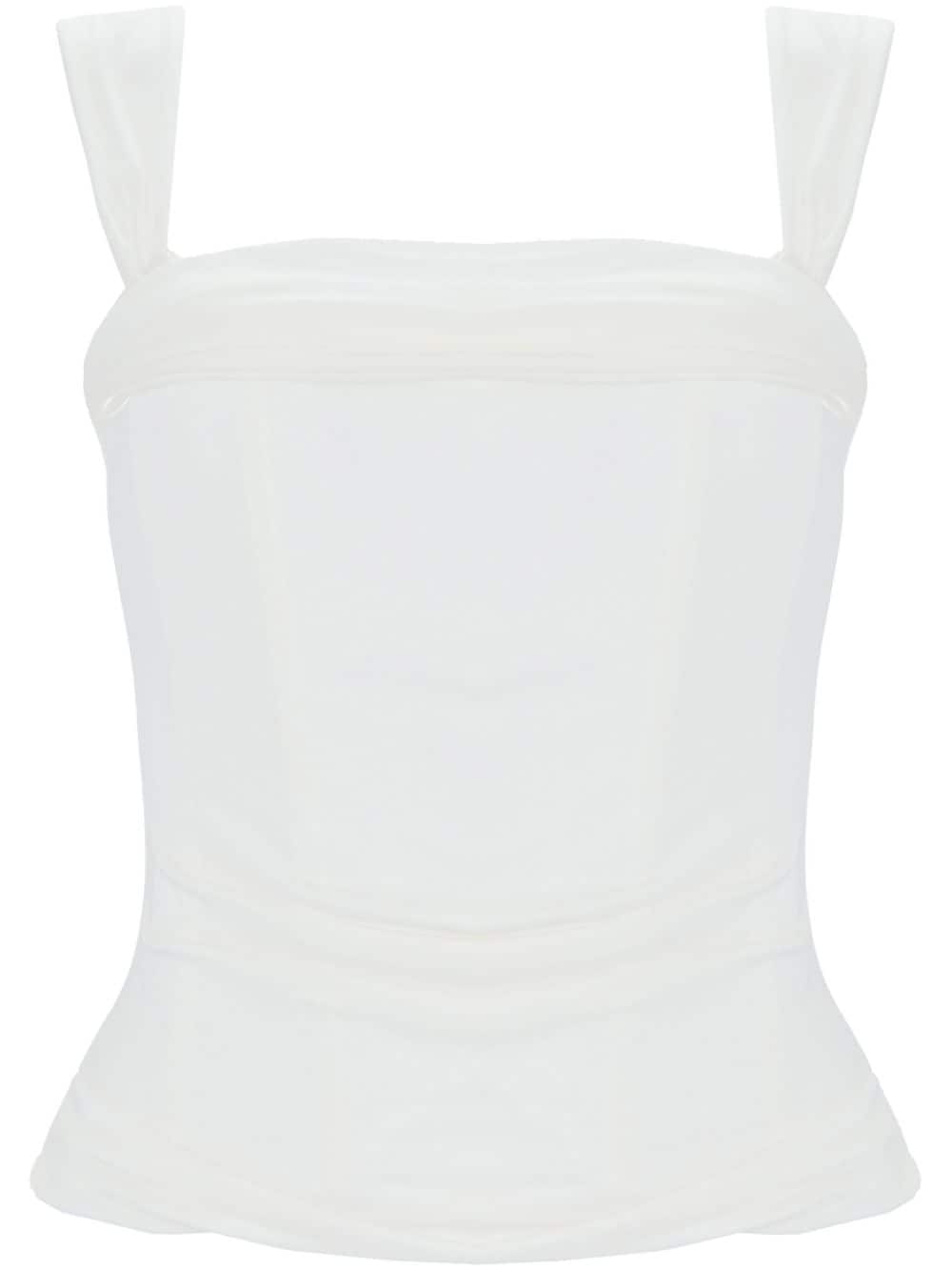 Retrofete Lowis square-neck top - White von Retrofete