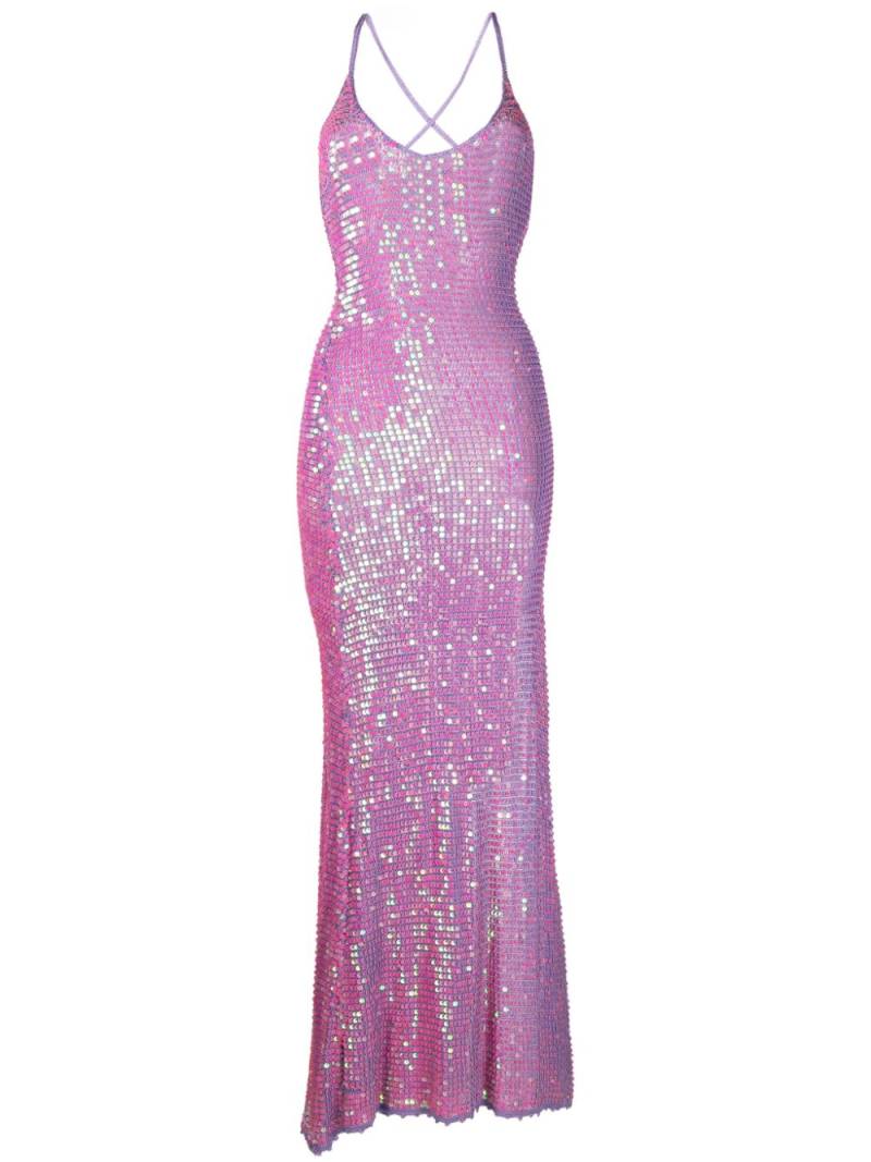 Retrofete Marie sequin-embellished gown - Purple von Retrofete