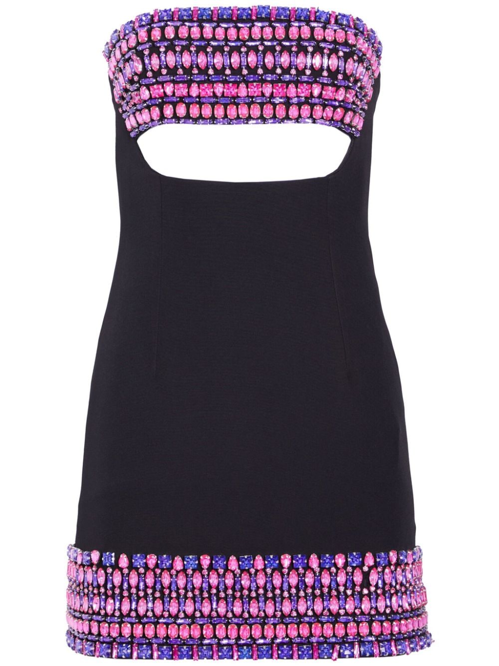 Retrofete Martini multi crystal embellishments mini dress - Black von Retrofete