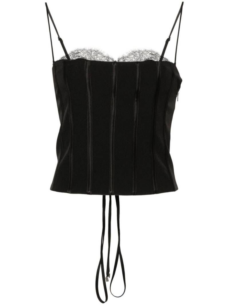 Retrofete Petra trim-detail top - Black von Retrofete