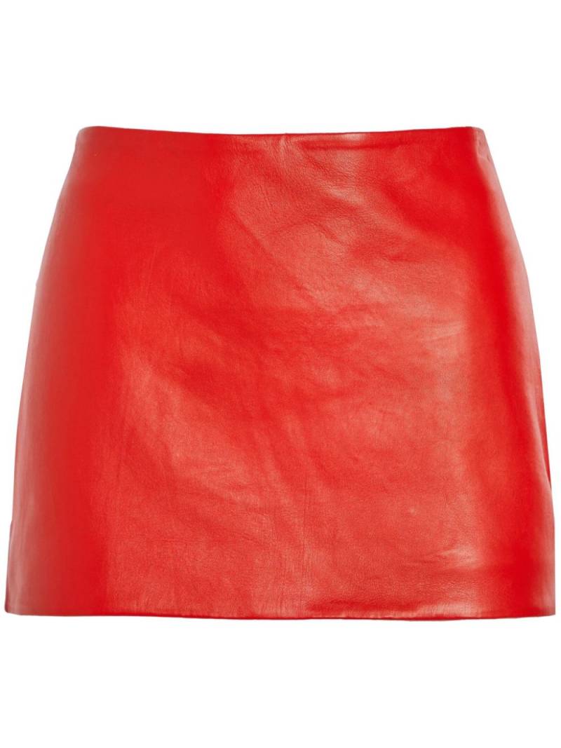 Retrofete Valerie leather miniskirt - Red von Retrofete