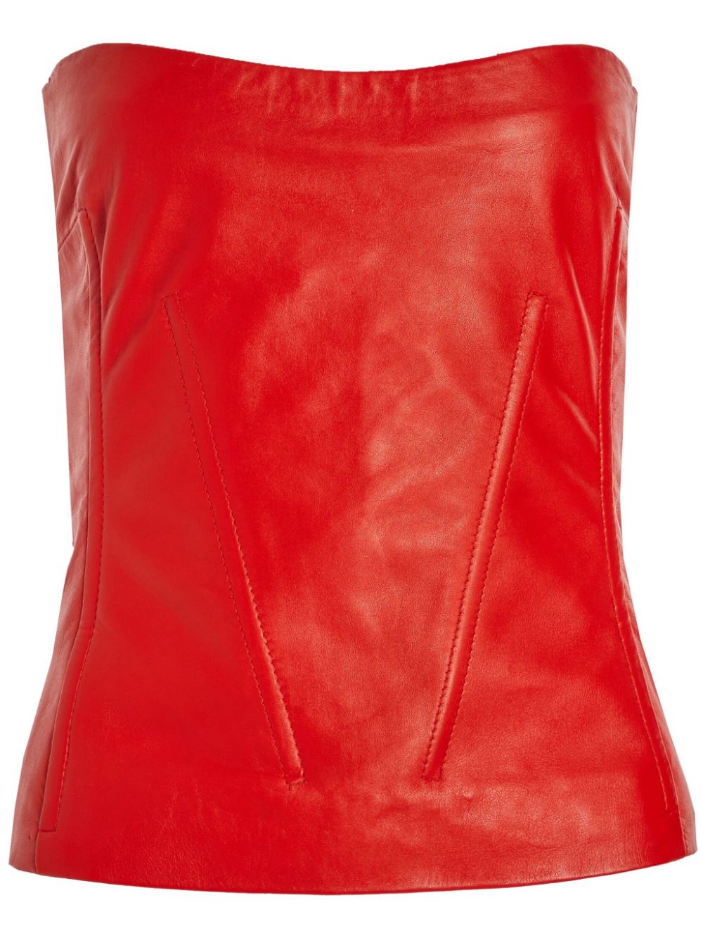 Retrofete Veda leather top - Red von Retrofete