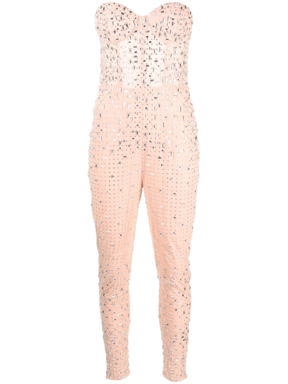 Retrofete Vegas crystal-embellished jumpsuit - Neutrals von Retrofete