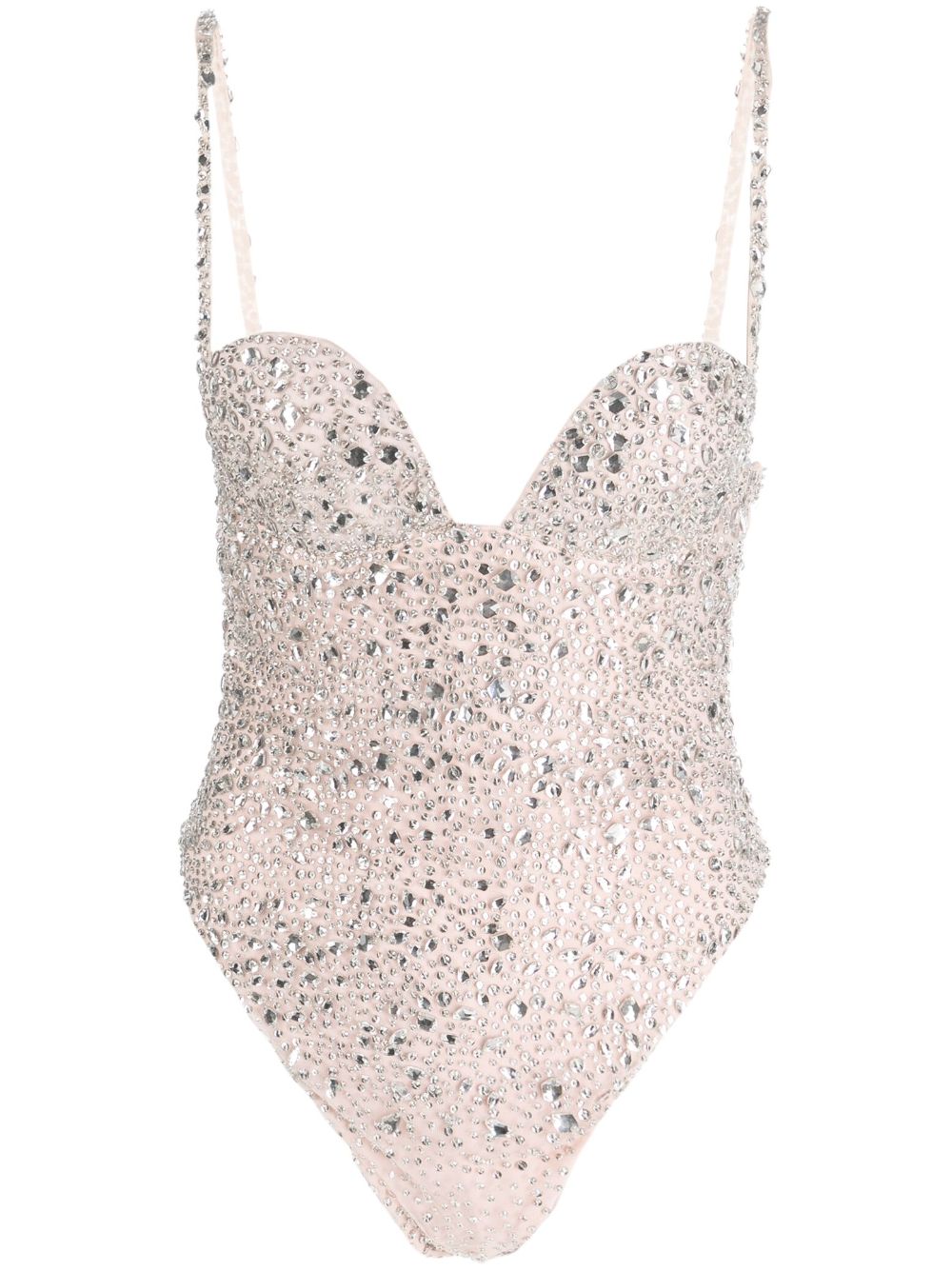 Retrofete crystal-embellished sleeveless bodysuit - Pink von Retrofete