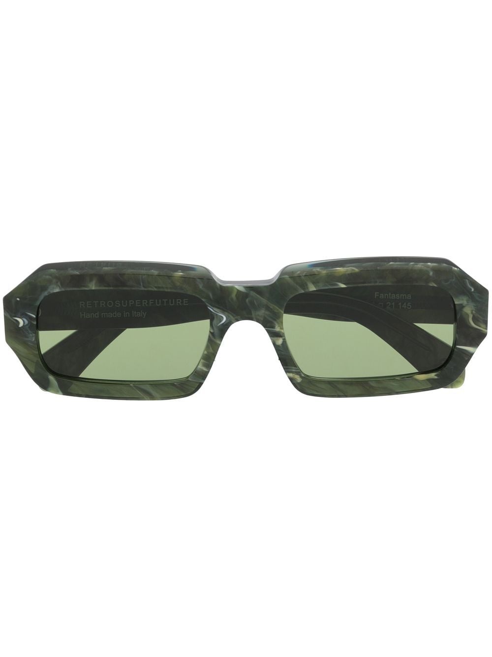 Retrosuperfuture Fantasma rectangle-frame sunglasses - Green von Retrosuperfuture