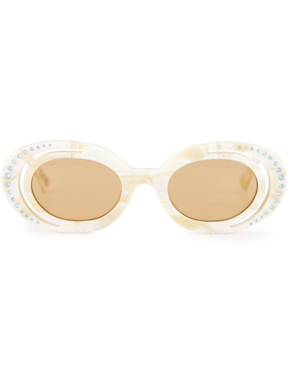 Retrosuperfuture Zion Canyon round-frame sunglasses - Neutrals von Retrosuperfuture