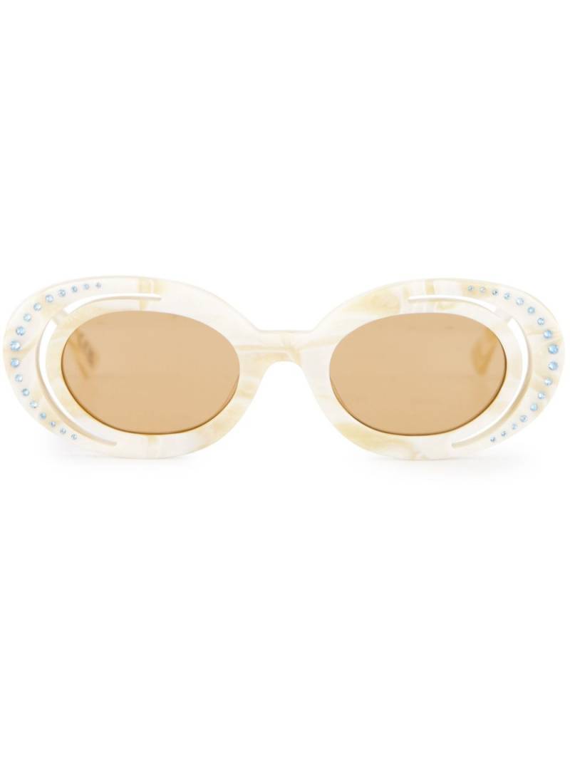 Retrosuperfuture Zion Canyon round-frame sunglasses - Neutrals von Retrosuperfuture