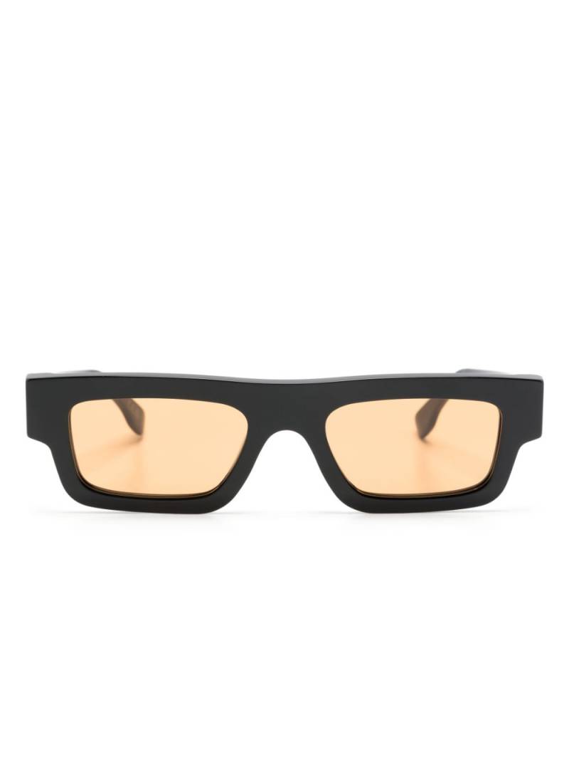 Retrosuperfuture logo-detail rectangular-frame sunglasses - Black von Retrosuperfuture