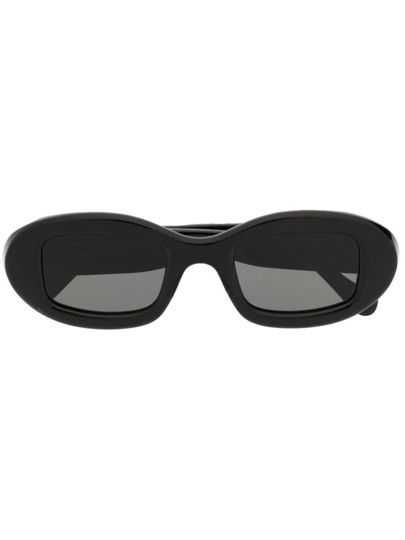 Retrosuperfuture oval frame sunglasses - Black von Retrosuperfuture