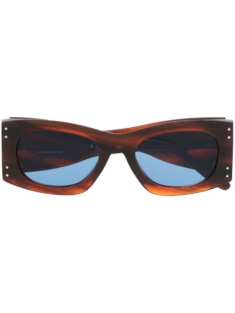 Retrosuperfuture sculpted-design sunglasses - Brown von Retrosuperfuture