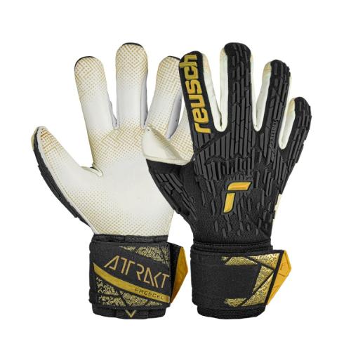 Reusch Attrakt Freegel Gold X - black/gold (Grösse: 10) von Reusch