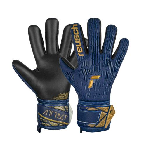 Reusch Attrakt Freegel Silver - pre.blue/gold/blk (Grösse: 10) von Reusch