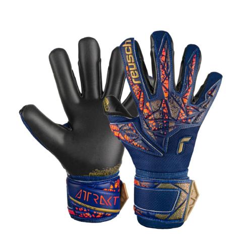 Reusch Attrakt Gold X Junior - pre.blue/gold/blk (Grösse: 5) von Reusch