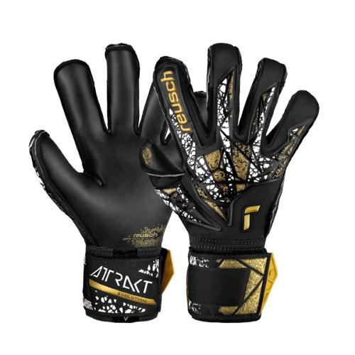 Reusch Attrakt Gold X - blk/gold/wht/blk (Grösse: 10) von Reusch