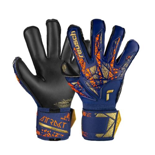 Reusch Attrakt Gold X - pre.blue/gold/blk (Grösse: 10) von Reusch