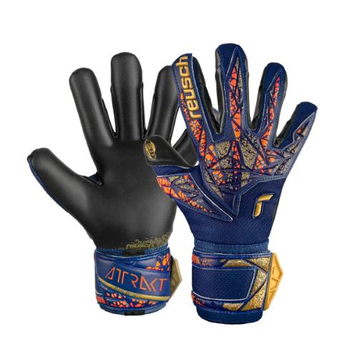 Reusch Attrakt Gold X - pre.blue/gold/blk (Grösse: 10.5) von Reusch