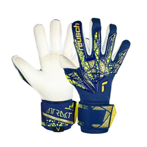 Reusch Attrakt Gold X - premium blue/gold (Grösse: 10.5) von Reusch