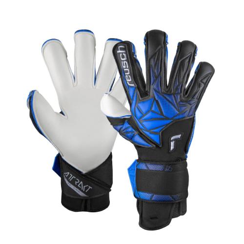 Reusch Attrakt RE:GRIP - blk/electric blue (Grösse: 10) von Reusch