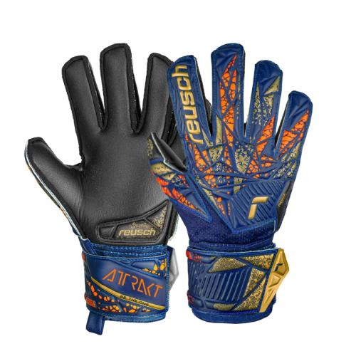 Reusch Attrakt Silver Junior - pre.blue/gold/blk (Grösse: 4) von Reusch