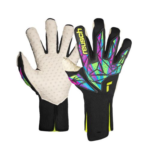 Reusch Attrakt SpeedBump - blk/safety yellow (Grösse: 10) von Reusch