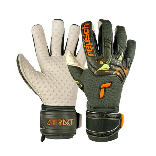 Reusch Attrakt SpeedBump - d.green/sh.orange (Grösse: 10.5) von Reusch