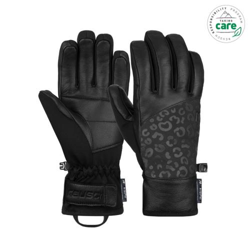 Reusch Beatrix R-TEX XT (6031277) Skihandschuh - black/blk leopard (Grösse: 7) von Reusch