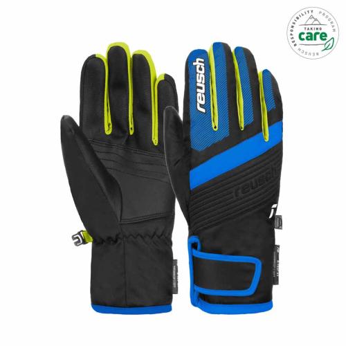 Reusch Duke R-TEX XT Kinder Skihandschuh - blk/b.blu/s.yell. (Grösse: 5) von Reusch