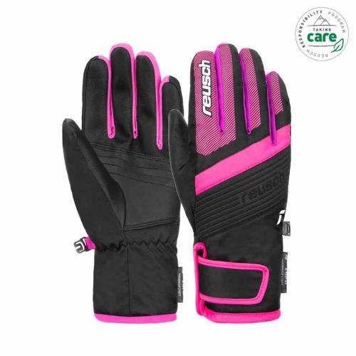 Reusch Duke R-TEX XT Kinder Skihandschuh - blk/pink glo (Grösse: 4) von Reusch