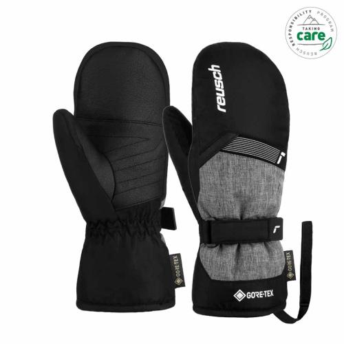 Reusch Flash GORE-TEX Mitten Kinder Skihandschuh - blk/blk melange (Grösse: 3.5) von Reusch