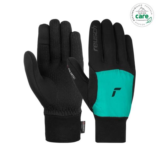 Reusch Garhwal Hybrid TOUCHTEC - black/aqua green (Grösse: 6.5) von Reusch
