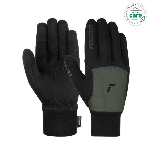 Reusch Garhwal Hybrid TOUCHTEC - black/burnt olive (Grösse: 9) von Reusch