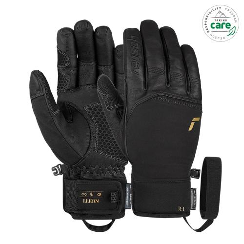 Reusch LLEON R-TEX® XT - black/ gold (Grösse: 7.5) von Reusch