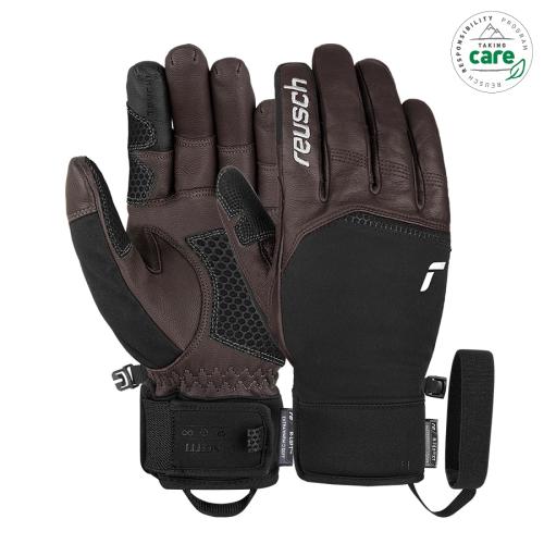 Reusch LLEON R-TEX XT Skihandschuh - dark brown/blk (Grösse: 10) von Reusch